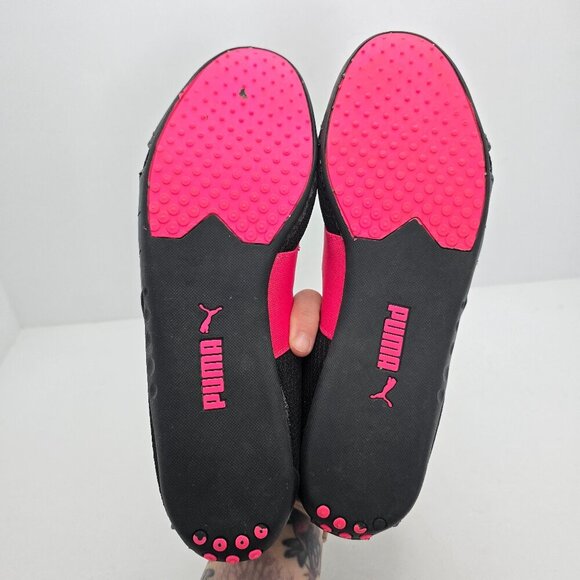 vintage Puma | black leather sporty balletcore sneakerina flats | WMS 7 - Picture 8 of 8